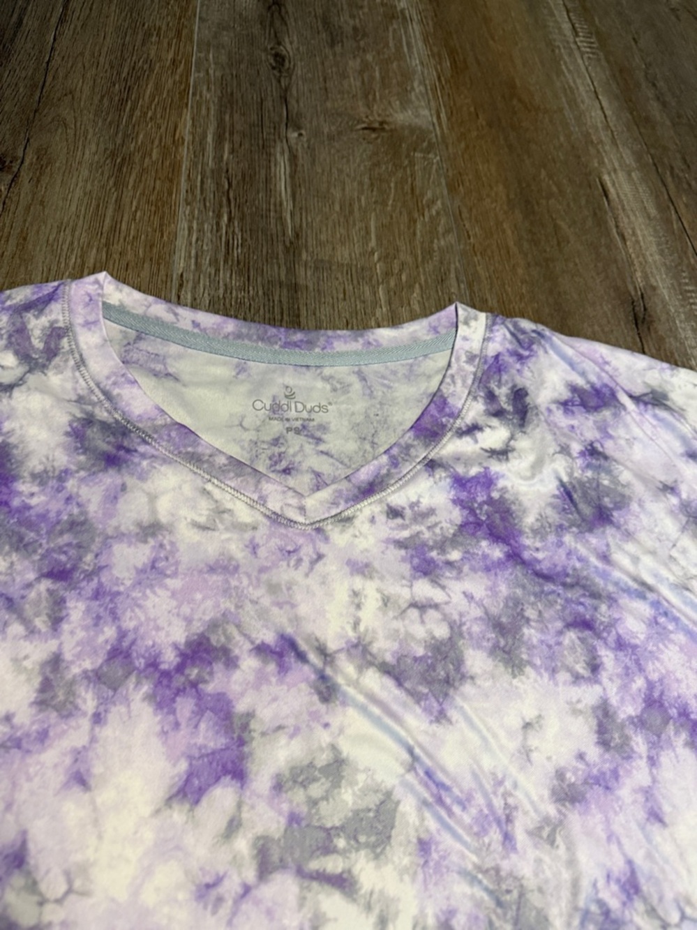 Cuddl Duds Purple Tie-Dye Pajama Set - Picture 4 of 8